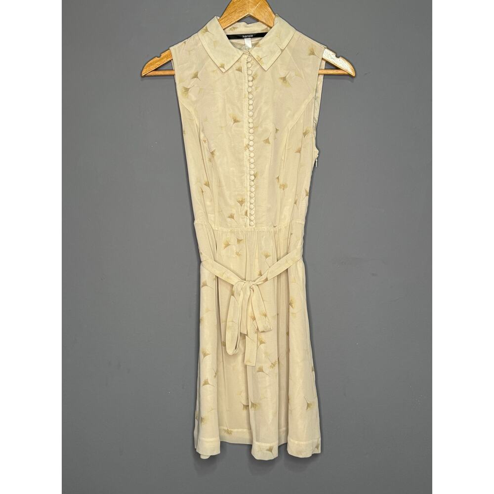 KENSIE Dress Button Down With Belt Strap Size: XS - Picture 4 of 4